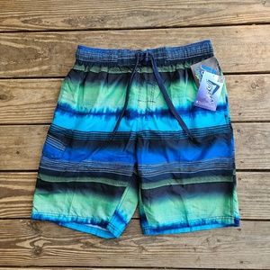 Kanu Surf Board Shorts Mens Nova Navy/Green NWT #7457 LARGE
